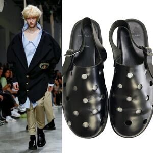 ANREALAGE S/S 20 Loafers Size US 10 Black Palais de‎ Tokyo Paris Fashion Week